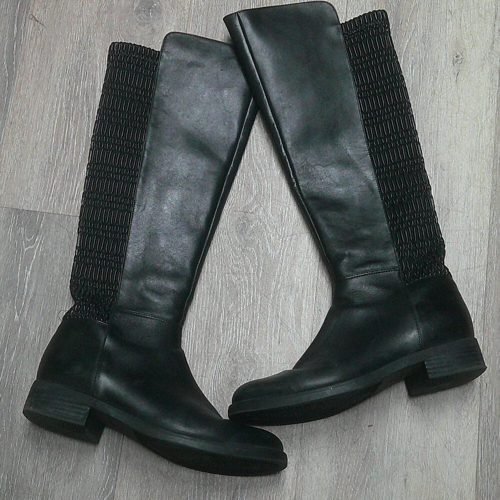 Blondo Elenor B4749-81 Womens US 8M Riding Boots Black Waterproof Knee High